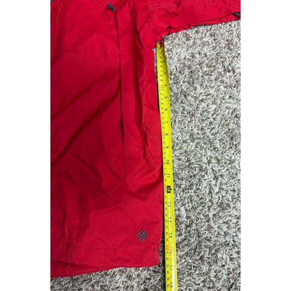 Columbia Omni-Tech Interchange Jacket Sz L Red Waterproof Breathable Hooded - Picture 12 of 14